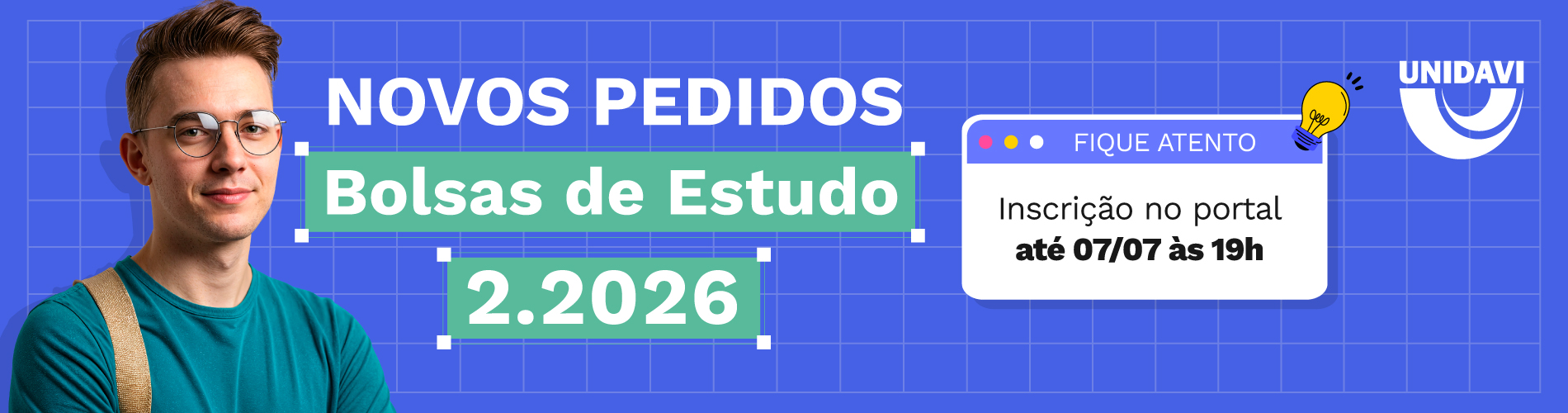Novos Pedidos | Bolsa UG 2.2026